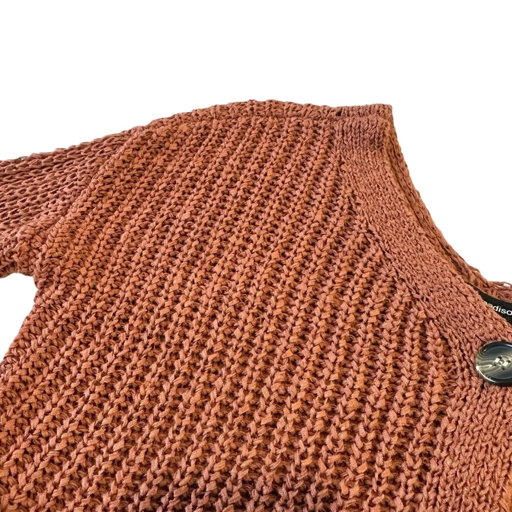 Moon & Madison Thick‎ Chunky Knit Fall Cardigan Sweater, S - Picture 7 of 11